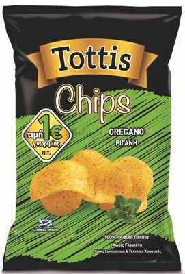 Tottis Greek Chips with Oregano 3.2 oz (90g)