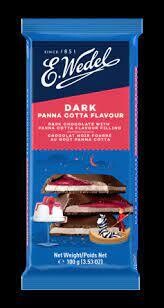E Wedel Dark Chocolate with Panna Cotta Flavor Filling 3.5 oz (100g)