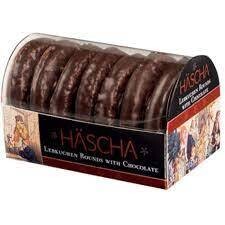 Hascha Chocolate Lebkuchen Gingerbread Cookie Rounds 7 oz (198g)