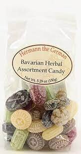 Hermann the German Bavarian Herbal Assortment Hard Candy 5.3 oz (150g)