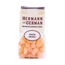 Hermann the German Ginger Orange Hard Candy 5.3 oz (150g)