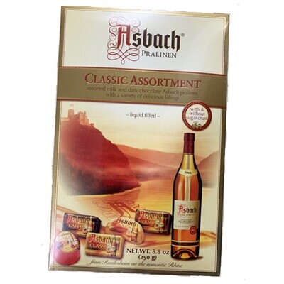 Asbach Classic Brandy Chocolate Assortment Large Gift Box 8.8 oz (250g)
