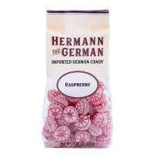 Hermann the German Raspberry Hard Candy 5.3 oz (150g)