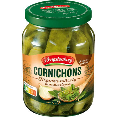 Hengstenberg Cornichons with Spicy Herbs 12.5 oz (370ml)