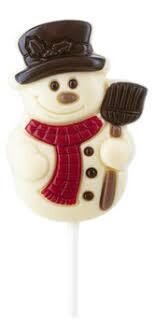 Belfine Chocolate Frosty the Snowman Lollipop 1.2 oz (35g)