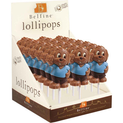 Belfine Milk Chocolate Filou Dog Lollipop 1.2 oz (35g)