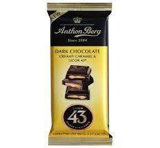 Anthon Berg Dark Chocolate Creamy Caramel & Licor 43 Bar 3.2 oz (90g)