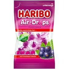German Haribo Air-Drops Fresh Cassis 3.5 oz (100g)