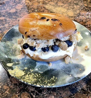Blueberry Crumbled Bagel
