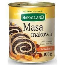 Bakalland Poppy Seed Filling (Masa Makowa) 30 oz (850g)