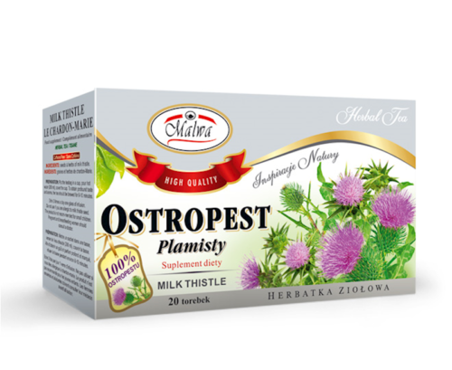 Malwa Milk Thistle (Ostropest) Herbal Tea 20 tea bags 1.4 oz (40g)
