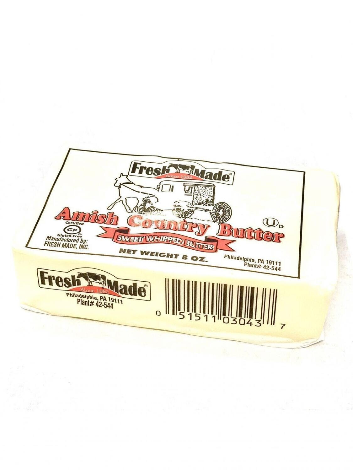 Fresh Made Amish Country Sweet Whipped Butter 8 oz (227g)
