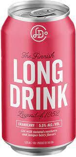 The Finnish Long Drink Cranberry Soda 12 oz (355ml)