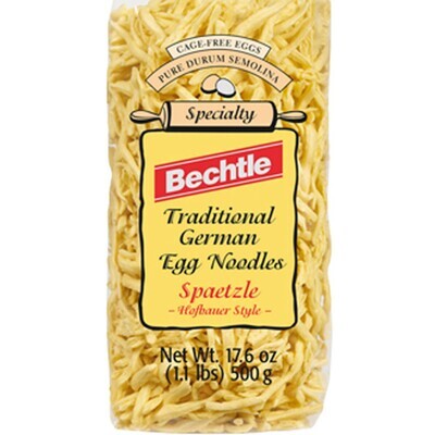 Bechtle Traditional German Egg Noodles Spaetzle Hofbauer Style 17.6 oz (500g)