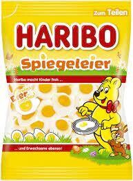 German Haribo Fried Eggs (Spiegeleier) Fruit Gums 6.2 oz (175g)