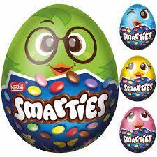 Smarties Easter Egg (Osterei) Filled with Chocolate Lentils 1.76 oz (50g)