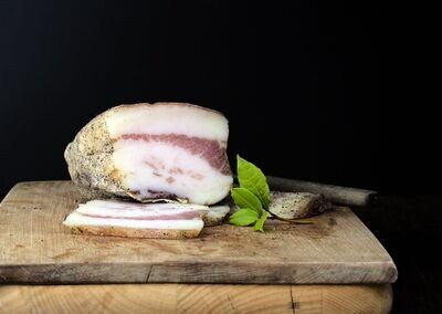 Italian Fresh Cured Guanciale (Jowl) Bacon Chunk (1 lb)  - ORDER & PRE-PAY (recommended for shipping customers)