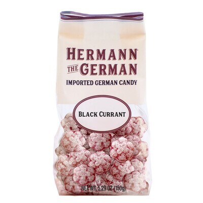 Hermann the German Black Currant Hard Candy 5.3 oz (150g)