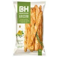 Baker House Grissini Italian Breadsticks with Italian Herbs & Sea Salt 2.9 oz (80g)