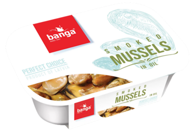 Banga Smoked Mussels in Oil 4.2 oz (120g)