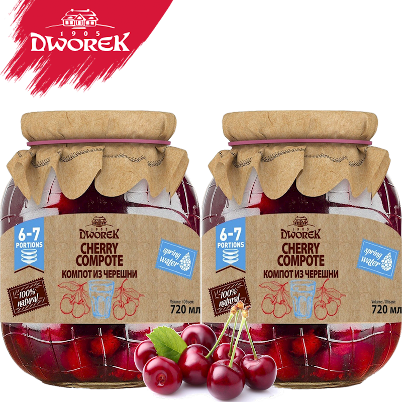Dworek Cherry Compote 24.3 oz (720ml)