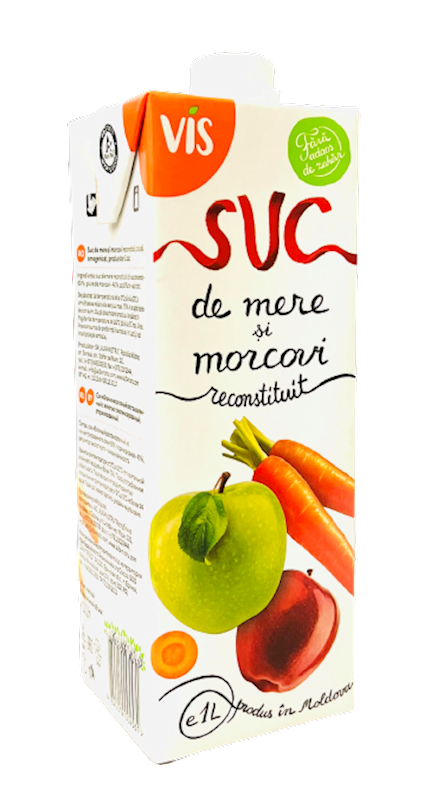 Vis Apple & Carrot Juice 33.8 oz (1L)