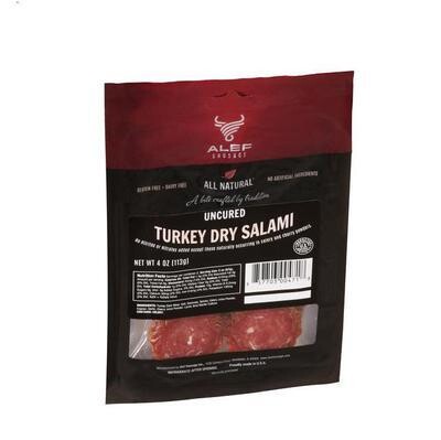 Uncured All Natural Turkey Dry Salami 4 oz (113g)