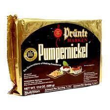 Prunte Pumpernickel Bread 17.6 oz (500g)