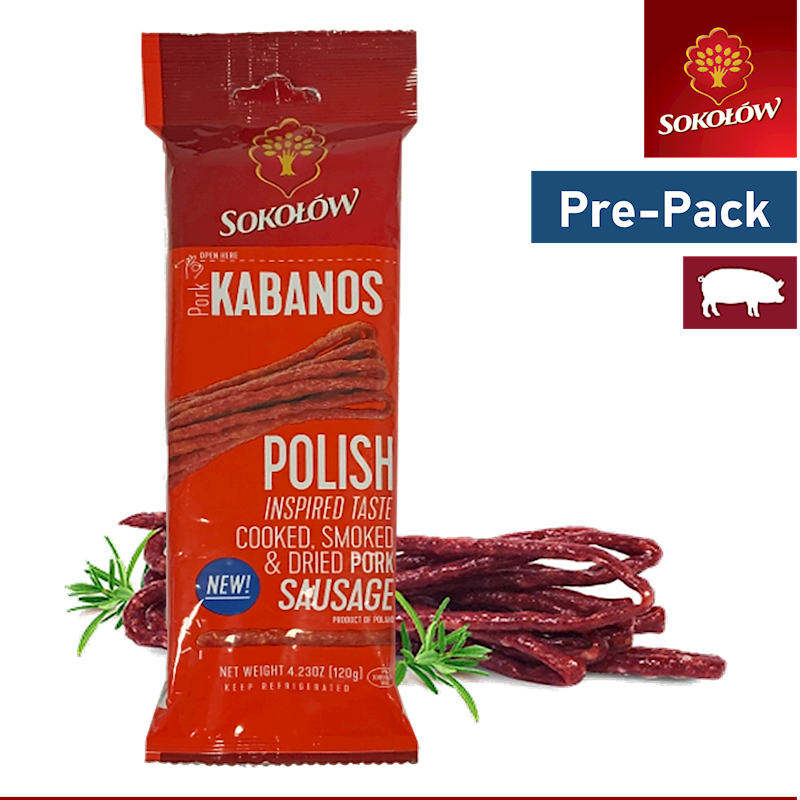 Sokolow Pork Polish Kabanos Package 4.2 oz (120g)