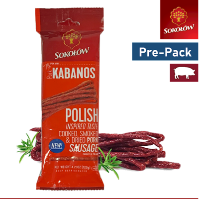 Sokolow Pork Polish Kabanos Package 4.2 oz (120g)