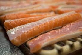 Cold Smoked Salmon Belly Strips Package (0.9 lbs)