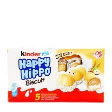 Ferrero Kinder Happy Hippo Hazelnut Biscuit Cookies 3.6 oz (103g)
