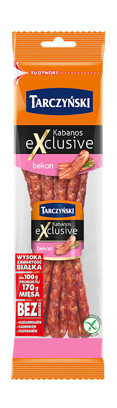 Tarczyński Exclusive Kabanos with Bacon Flavoring Package 4.23 oz (120g)