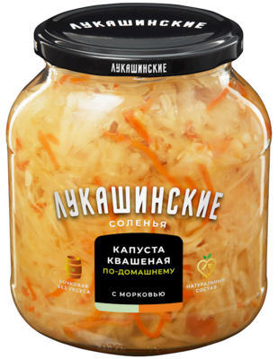 Lukashinskie Homestyle Sour Cabbage with Carrots 23.6 oz (670g)