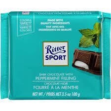 Ritter Sport Dark Chocolate with Peppermint Filling 3.5 oz (100g)