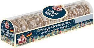 Wicklein Mini Elisen Baked Apple Glazed Gingerbread Rounds with Sweet Icing 5.3 oz (150g)