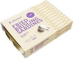 Diplomats Fried Brisling Sardines in Garlic Sauce Tin 3.5 oz (100g) Diplomats Fried Brisling Sardines in Garlic Sauce Tin 3.5 oz (100g)