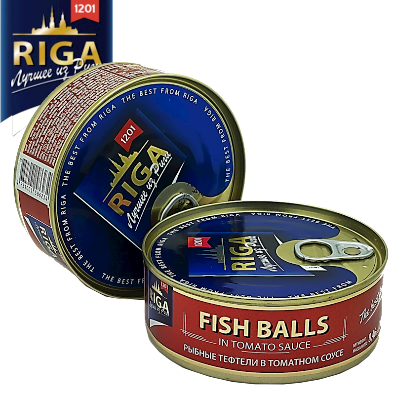 The Best from Riga Fish Balls in Tomato Sauce 8.5 oz (240g)