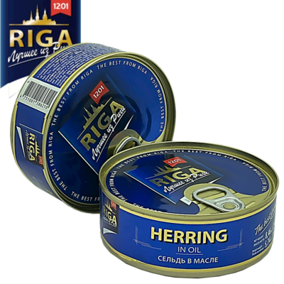 The Best from Riga Herring in Oil 8.5 oz (240g)