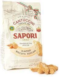 Sapori Almond Biscotti Cookies (Cantuccini alla Mandorla) 6.2 oz (175g)