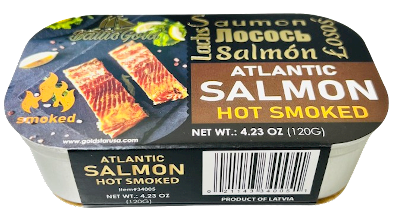 Baltic Gold Atlantic Salmon Hot Smoked 4.23 oz (120g)