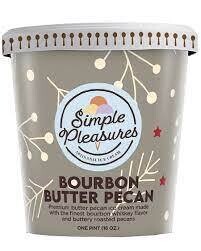 Simple Pleasures Bourbon Butter Pecan Ice Cream 16 oz (454g)