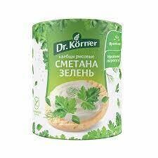 Dr. Korner (Körner) Thin Rice Crispbread Sour Cream &amp; Herbs 2.8 oz (80g)