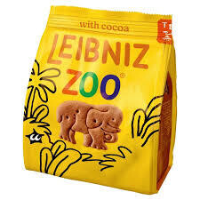 Leibniz Zoo Animal Cookies with Cocoa 3.5 oz (100g)