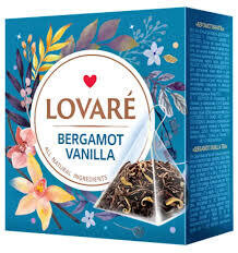 Lovare Bergamot Vanilla Tea Pyramids (15-bags) 1.06 oz (30g)