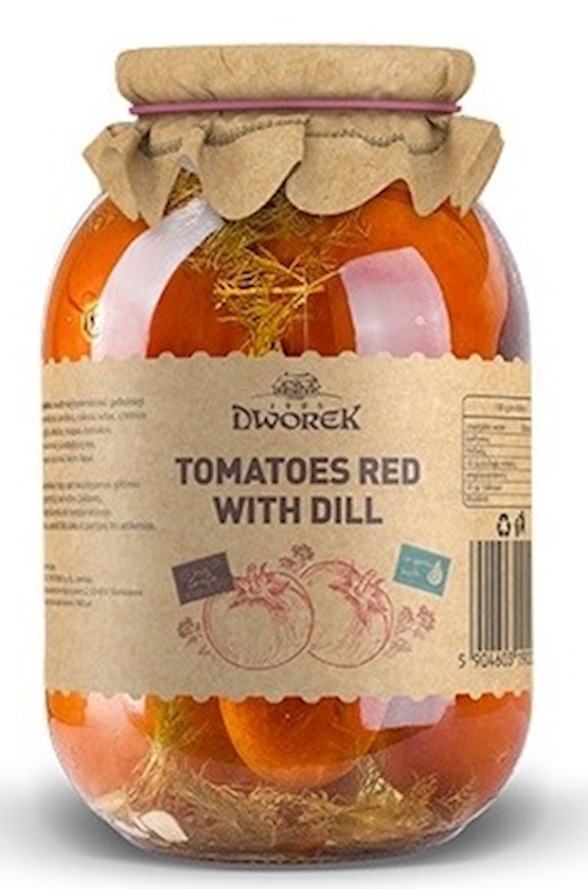 Dworek Marinated Red Tomatoes with Dill 30.4 oz (900ml)