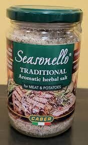 Caber Seasonello Traditional Aromatic Herbal Salt for Meat & Potatoes 10.6 oz (300g)