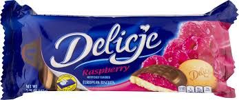 Delicje Raspberry Flavored European Biscuits 5.2 oz (147g)