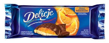 Delicje Orange Flavored European Biscuits 5.2 oz (147g)