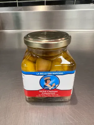 La Bella San Marzano Marinated Wild Onions (Lampascioni) 10.4 oz (295g)